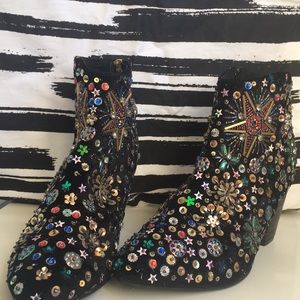Bejeweled boots